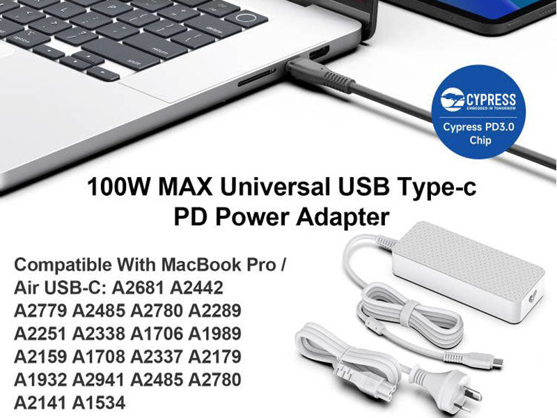 Apple 96W USB Type-C Adapter Charger for MacBook Pro